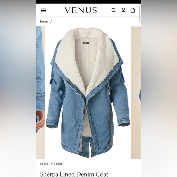 Sherpa Lined Denim Coat 🐻❄️☁️ - Picture 4 of 11